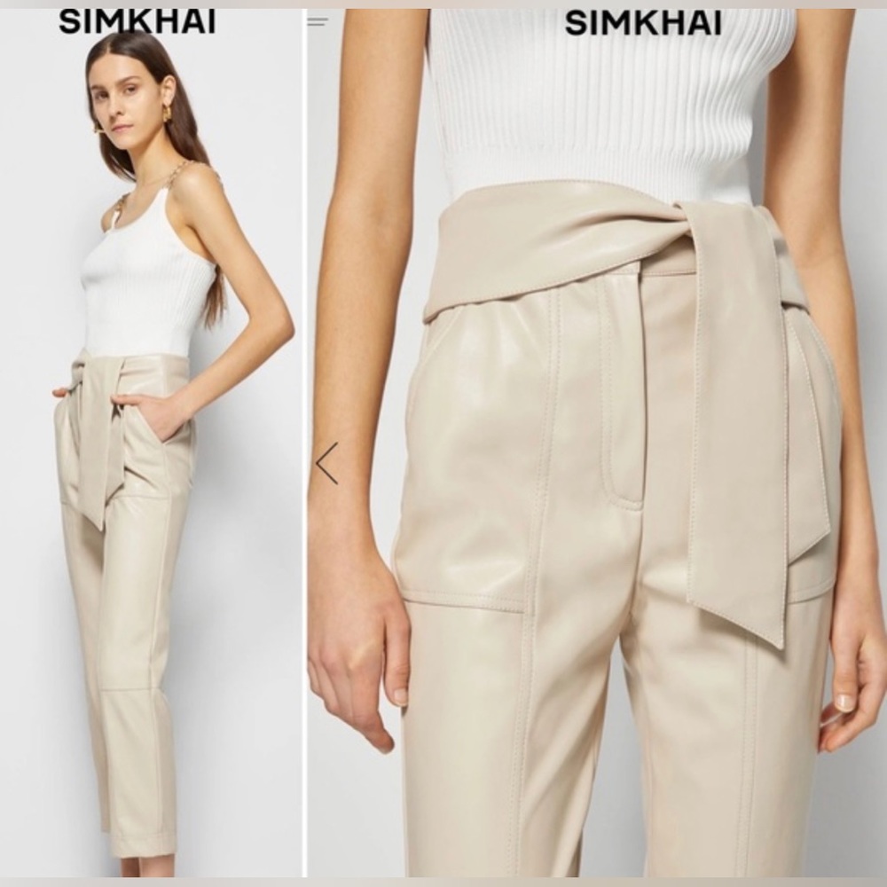 Jonathan Simkhai Vegan Leather Pants